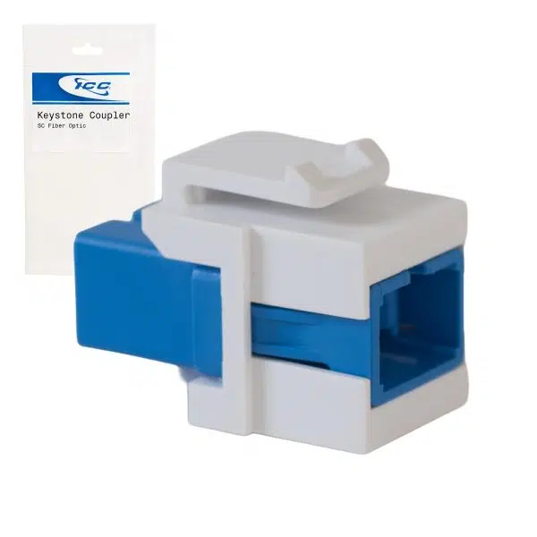 ICC SC to SC Fiber Optic Keystone Coupler